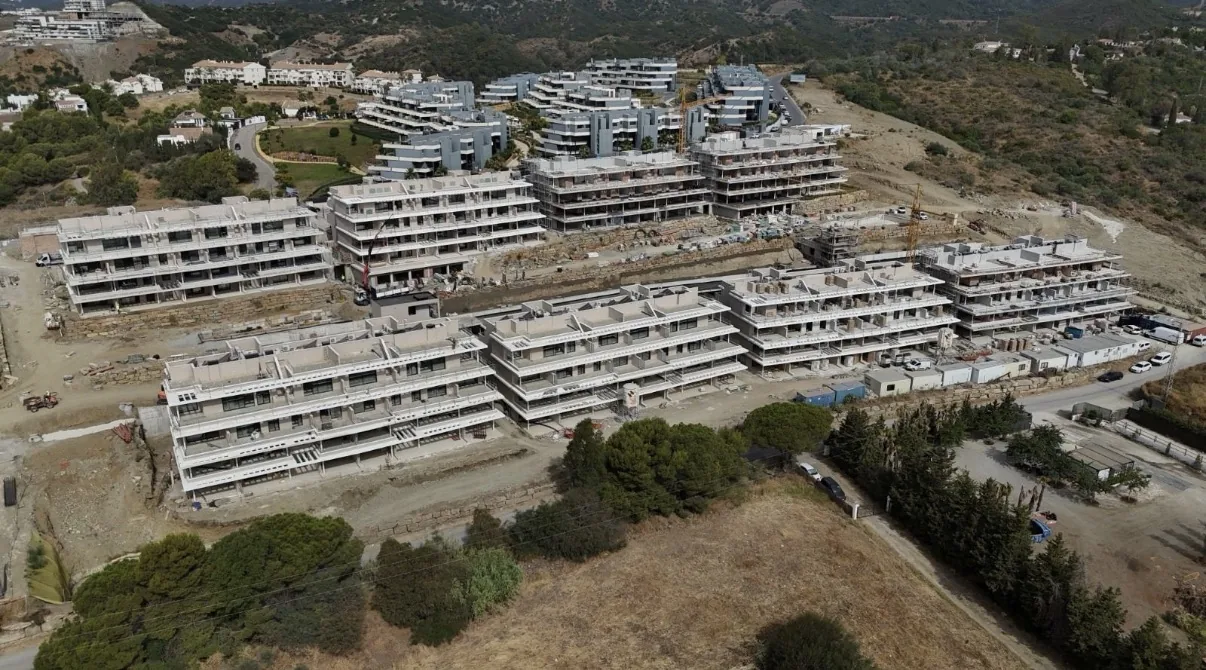 Capri by Kronos en Estepona durante la fase de construcción